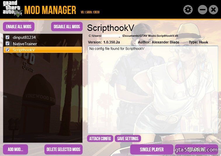 Mod Manager 0.1.5609.29118